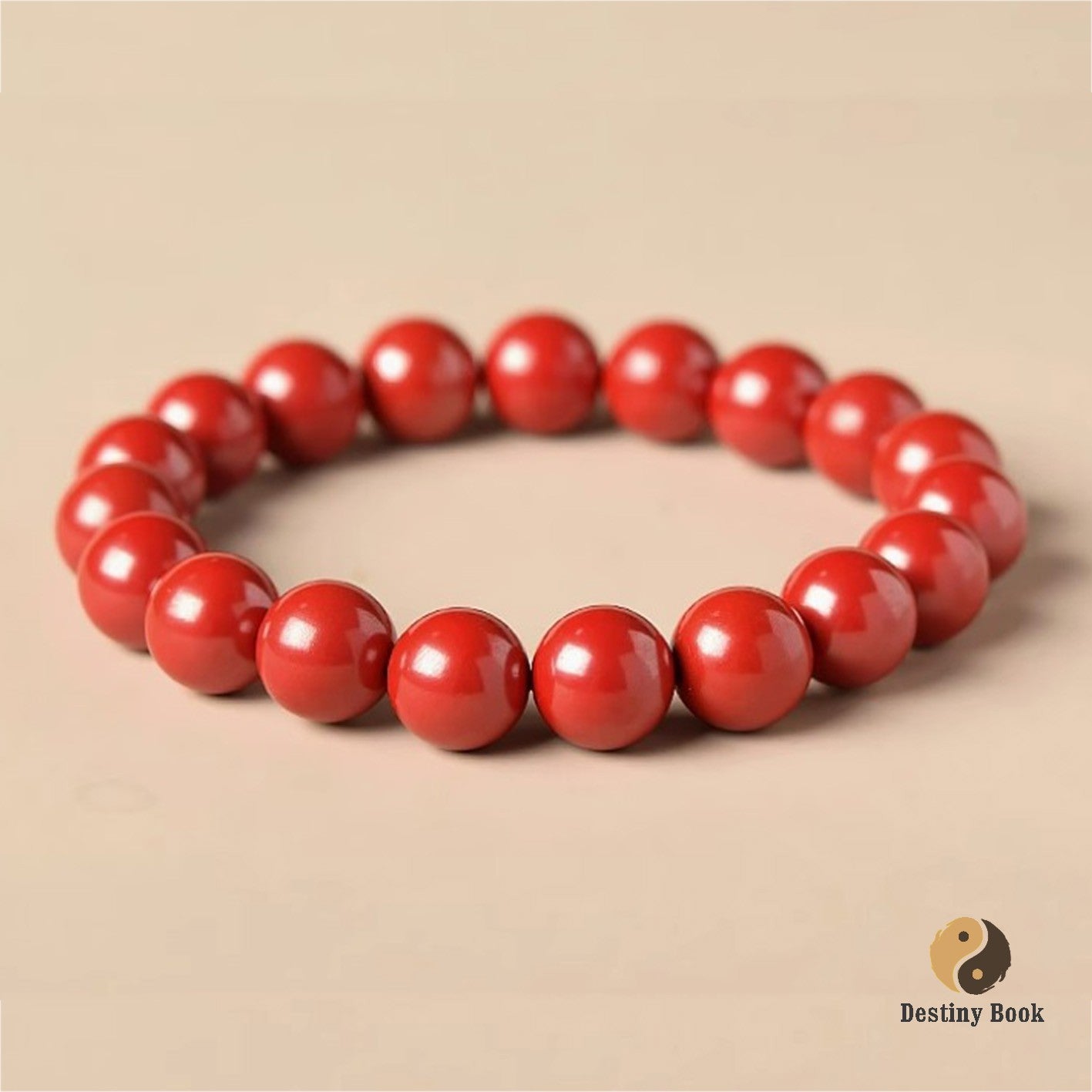 Cinnabar bracelet - Fire Element