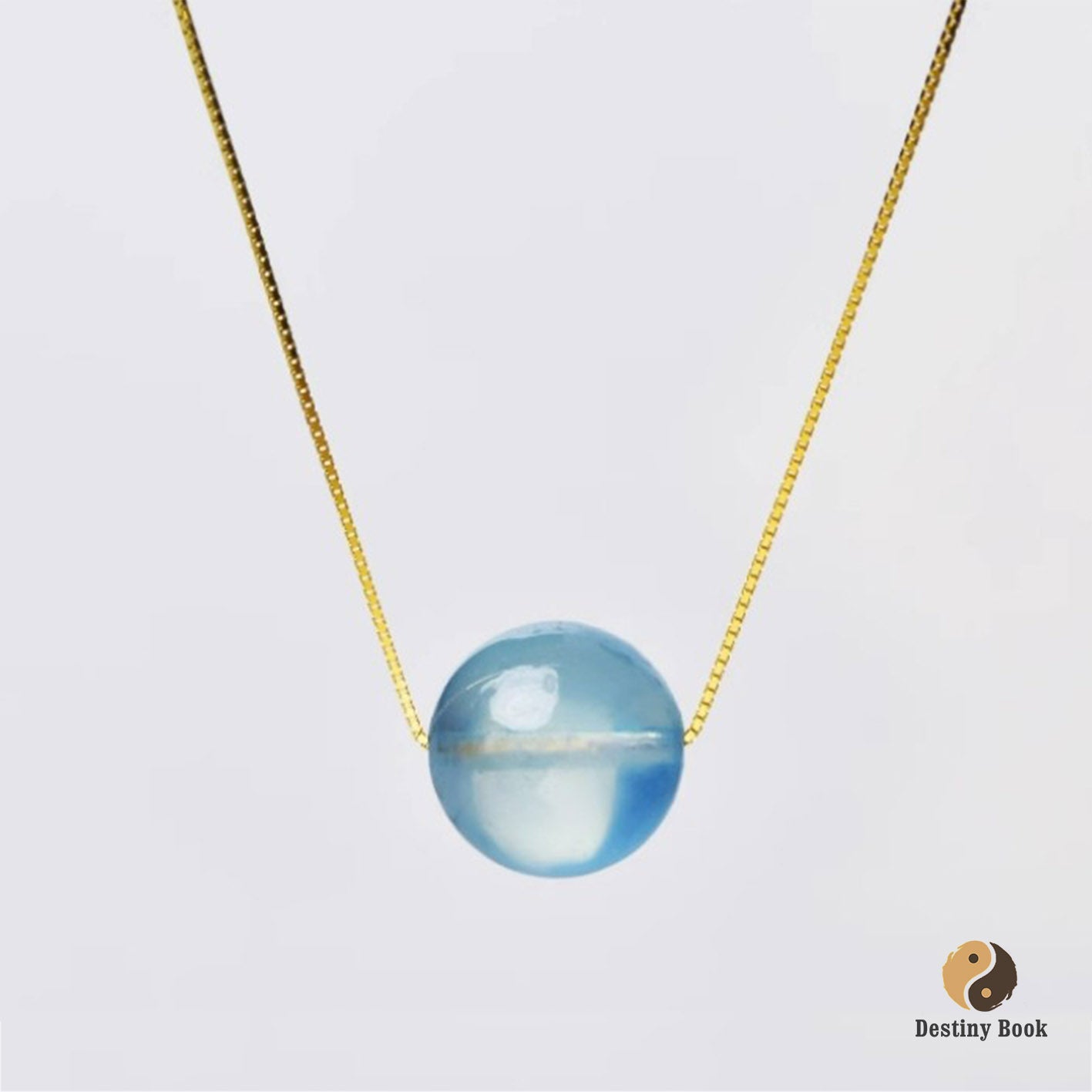 Single Aquamarine Necklace - Water Element