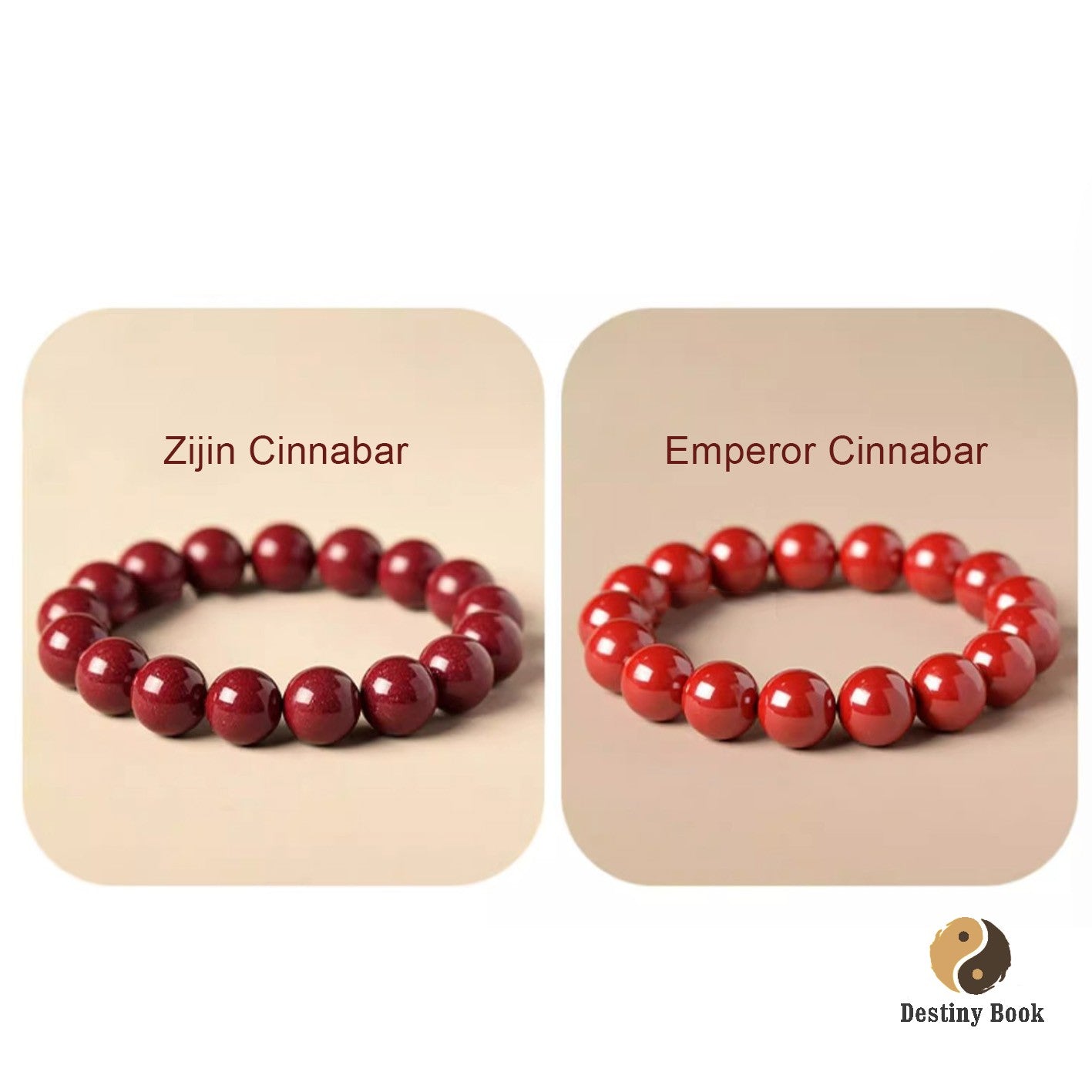 Cinnabar bracelet - Fire Element