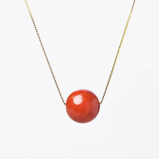 Carnelian Agate Necklace - Fire Element
