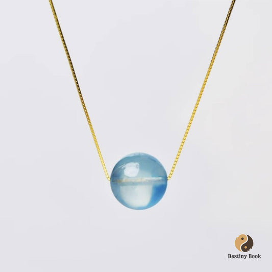 Single Aquamarine Necklace - Water Element