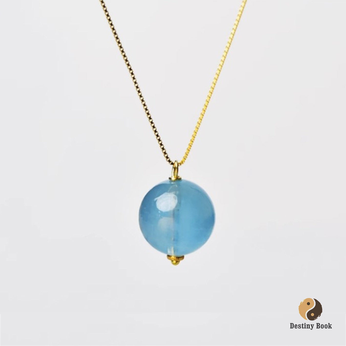 Single Aquamarine Necklace - Water Element