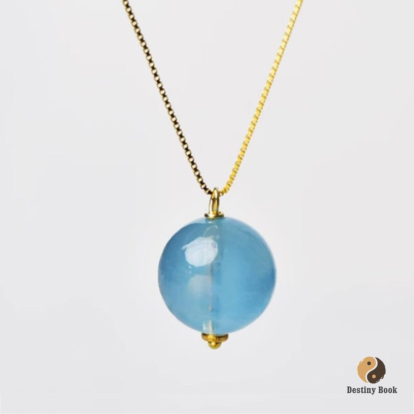 Single Aquamarine Necklace - Water Element