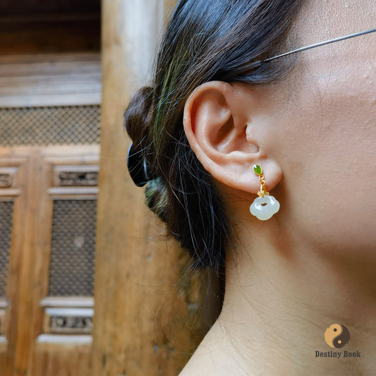Hotan Jade Earrings - Earth Element