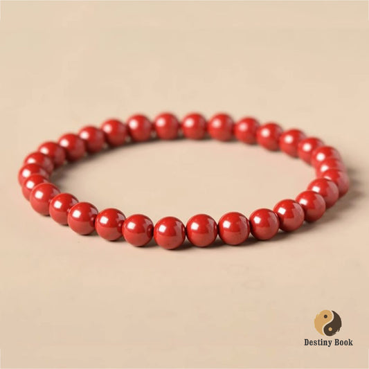 Cinnabar bracelet - Fire Element