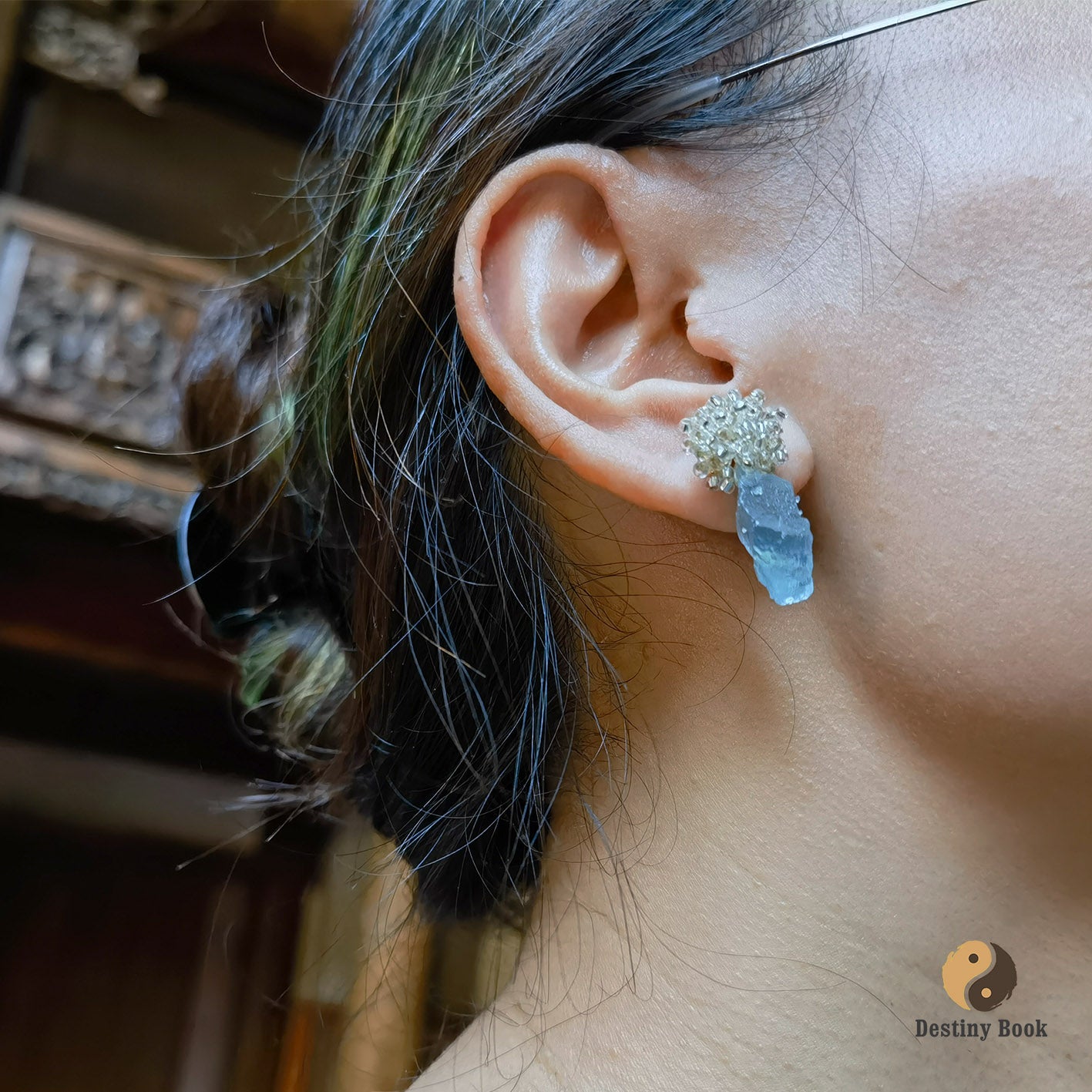 Aquamarine Earrings - Water Element