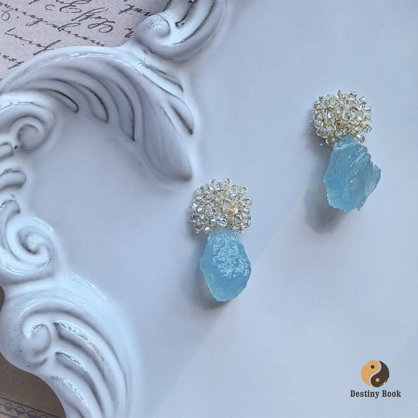 Aquamarine Earrings - Water Element