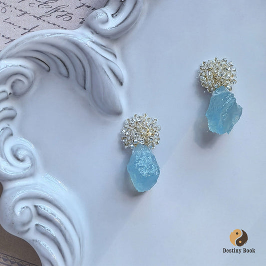 Aquamarine Earrings - Water Element